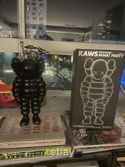 KAWS What Party black Chum figure 100% authentic With Box