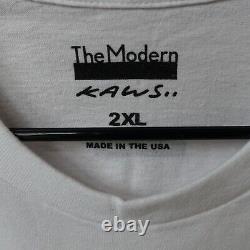 KAWS Where The End Starts Size 2XL White Men's Short Sleeve T Shirt NEW