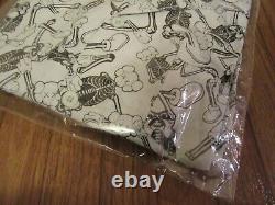 KAWS x Infinite Archive Skeleton Pattern Pajama Set Size Large White Black New