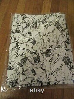 KAWS x Infinite Archive Skeleton Pattern Pajama Set Size Large White Black New