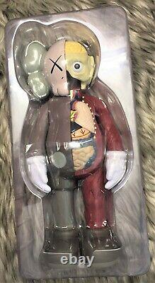 KAWS x Medicom Toy Corp'Companion (Flayed)' 2016 Dissected Doll Figure Brn NIB