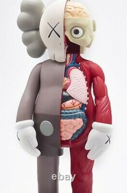 KAWS x Medicom Toy Corp'Companion (Flayed)' 2016 Dissected Doll Figure Brn NIB