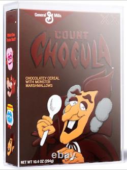 KAWS x Monsters Limited Edition Count Chocula Cereal with acrylic display box