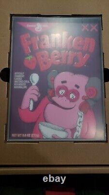 KAWS x Monsters Limited Edition Franken Berry Cereal with Acrylic Box