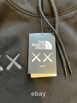 KAWS x The North Face Hoodie Sweatshirt Black Men's Size Medium
