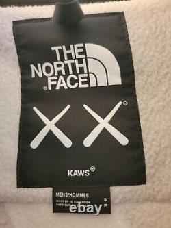 KAWS x The North Face Retro 1995 Denali Fleece Jacket Ivory Sz Small NWOT
