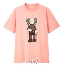 KAWS x UNIQLO Companion Pink T-shirts Tee Size JP XS-3XL New Auth