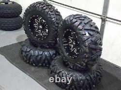 Kaw Brute Force 750 25 Quadking Atv Tire & Sti Hd4 Wheel Kit Irs1ca Bigghorn
