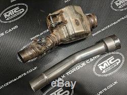 Kawasaki H2 SE & H2 SX Stainless De-cat exhaust pipe CNC Mandrel bent C/W clamp
