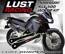 Kawasaki KLE500 Jack Up Kit 2000-2007 Links Shock Linkage Dog Bones LUST RACING