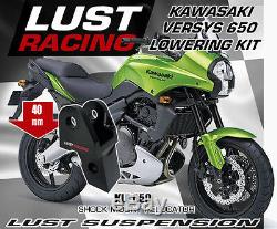 Kawasaki Versys 650 KLE Lowering Kit 2007-2015 LUST RACING Shock mount 40mm