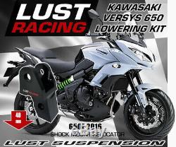Kawasaki Versys 650 KLE Lowering Kit 40mm 1.6in 2016 2017 2018 2019 2020 LUST