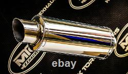 Kawasaki ZX6R G J A1P 98-02 ZX636 Polished Stainless GP PRO RACE MTC Exhaust