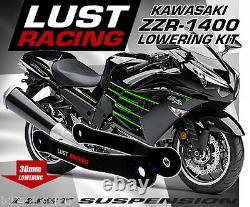 Kawasaki ZX-14R ZZR-1400 Lowering Kit 2012-2020 Lust Racing Steel Links