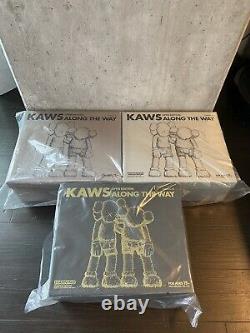 Kaws Along The Way Vinyl Companion Full Set of Three KAWSONE Original Fake