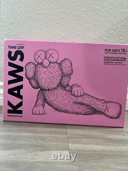 Kaws BFF Time Off Vinyl Figure in Pink