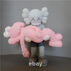 Kaws Gone 35cm Grey Carrying Pink Kaws