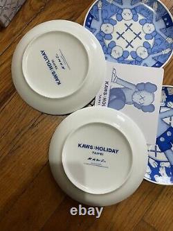 Kaws Holiday Taipei Ceramic Plate Set of 4 Original