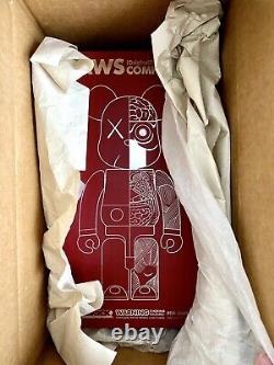 Kaws Original Fake Dissected Bearbrick 400%. Brand New Unopened. Red Brown Color