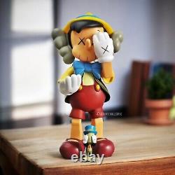 Kaws Pinocchio & Jiminy Cricket Style 11 inch Collectable Figure Multi Companion