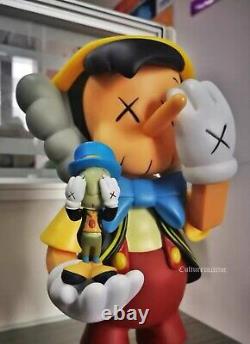 Kaws Pinocchio & Jiminy Cricket Style 11 inch Collectable Figure Multi Companion