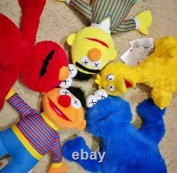 Kaws Sesame Street UNIQLO Plush Complete Doll Toy Set 5 items WithBox