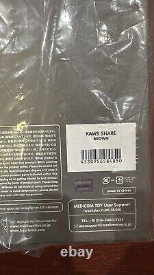 Kaws Share Vinyl Figure Brown New Free Shipping