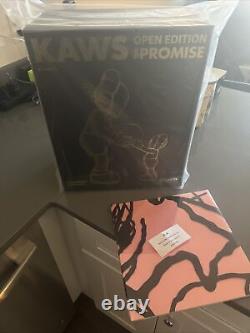 Kaws The Promise Vinyl Figure All Black- In Hand 2022 (Unopened Package)