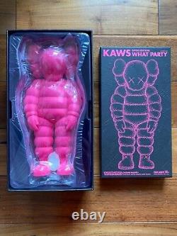 Kaws What Party Pink CHUM Vinyl Figure 2020 Sold Out In Hand GENUINE
