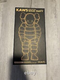 Kaws What Party Vinyl Figure New Orange