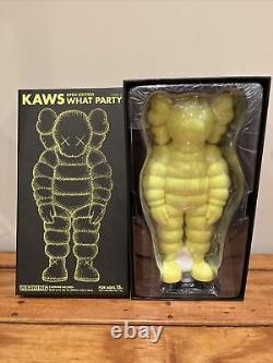 Kaws What Party Yellow Brand New 100% Authentic In Hand Brand New FREE SHIPPING