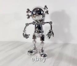 Kaws X Hajime Sorayama No Future Companion Silver Chrome 35cm