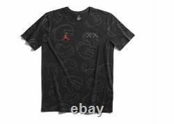 Kaws X Jordan T-shirt Black Size Large New (7868-103)