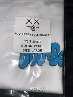Kaws X Monsters Boo Berry White T-Shirt Size Large FAST SHIPPING