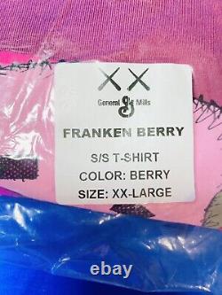 Kaws X Monsters Franken Berry T-Shirt Size XX- Large Brand New