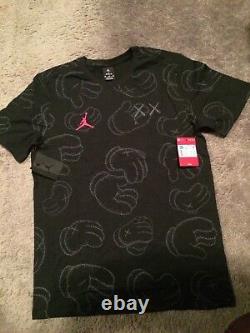 Kaws X Nike Air Jordan T Shirt Black Size M Medium New