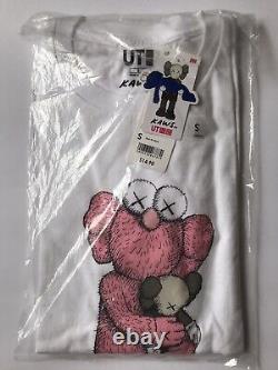 Kaws X Uniqlo Pink BFF Tee White SS19 US Size S Brand New and Sealed