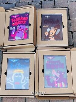 Kaws x Monsters Limited Edition Set of 4 Cereal Boxes Boo Frankenberry SEALED