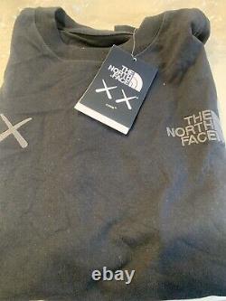 Kaws x The North Face Black T-Shirt Tee (size Small) NWT
