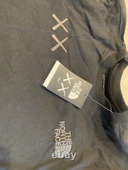 Kaws x The North Face Black T-Shirt Tee (size Small) NWT