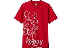 Kaws x Uniqlo UT 2016 T-Shirt Clean Slate Red SIZE SMALL BRAND NEW /TAG