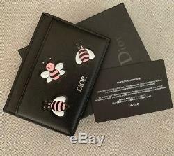 Kim Jones x Dior x Kaws Card Holder Pink Bees Black