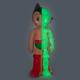 Limited Ed ToyQube Diecast Astro Boy Glow Figure Astroboy Dissected Kaws