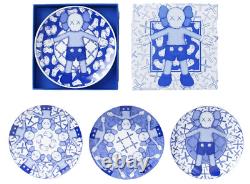MINT KAWS Holiday Taipei Ceramic Plate Set of 4 100% Authentic