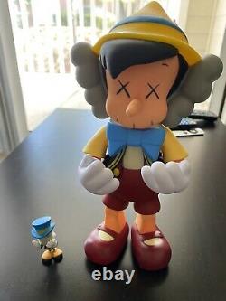 Medicom Toy kaws Disney Pinocchio And Jiminy Original Fake Figure Set