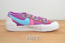 NEW 2021 Nike Blazer Low x Sacai x KAWS Purple Dusk Size 8.5 DM7901-500