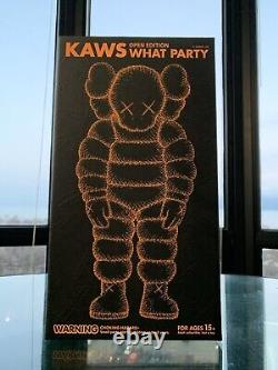 NEW Kaws What Party Figure Orange Open Edition. New in Box