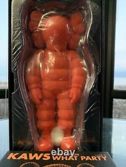 NEW Kaws What Party Figure Orange Open Edition. New in Box