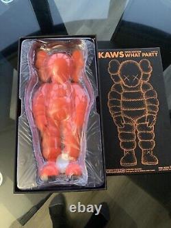 NEW Kaws What Party Figure Orange Open Edition. New in Box