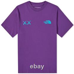 NWT The North Face x KAWS XX Short Sleeve T-shirt Size Large Logo Gravity Purple